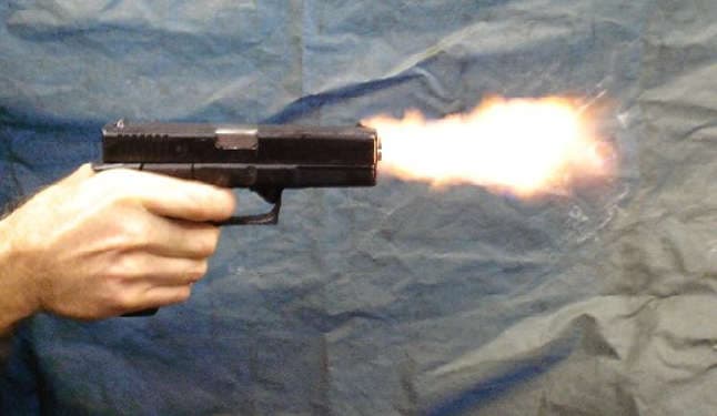 firing pistol