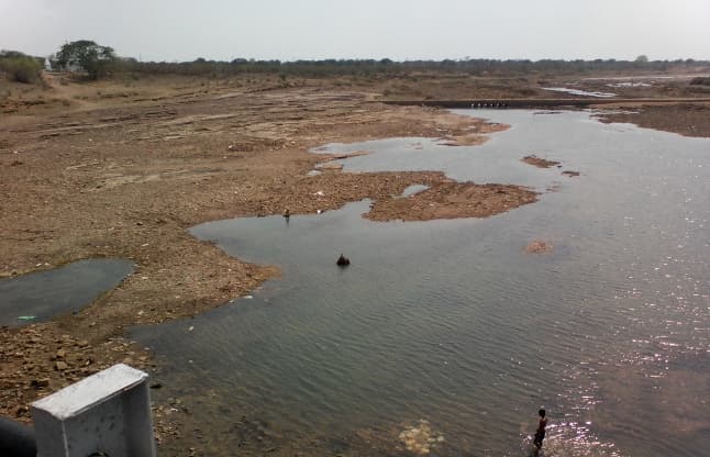 Shivnath river's amora ghat