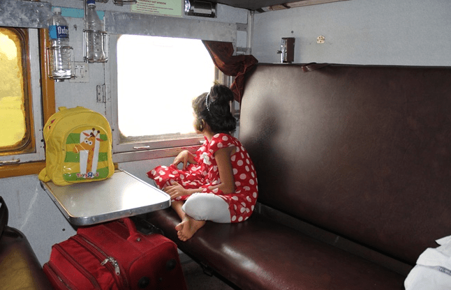 indian child in rail 