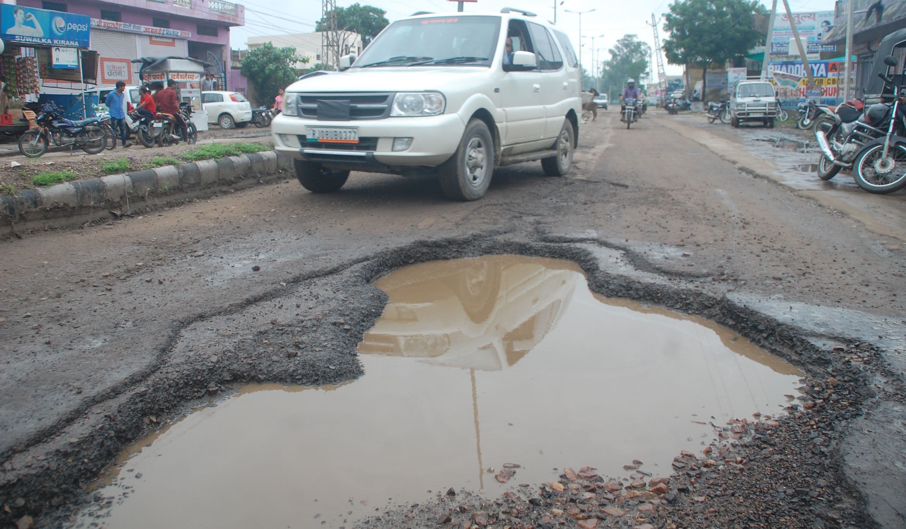 Damaged Road In Kota