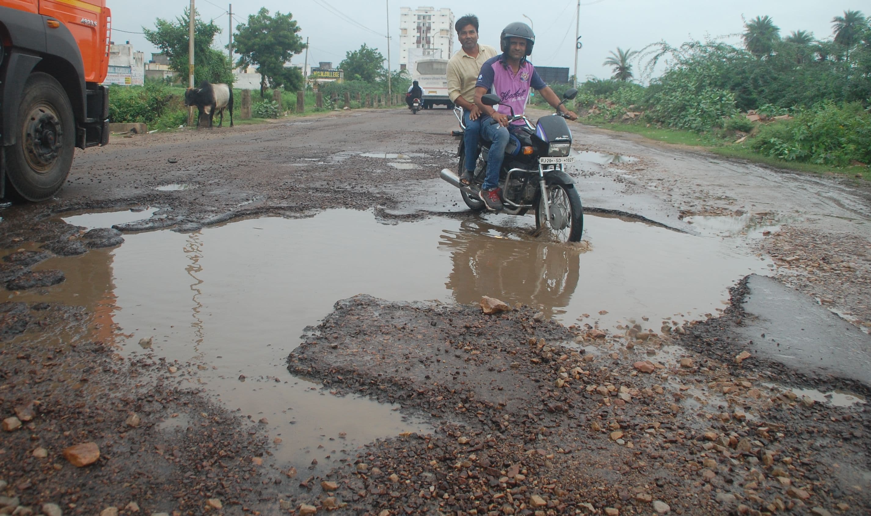 Damaged Road In Kota