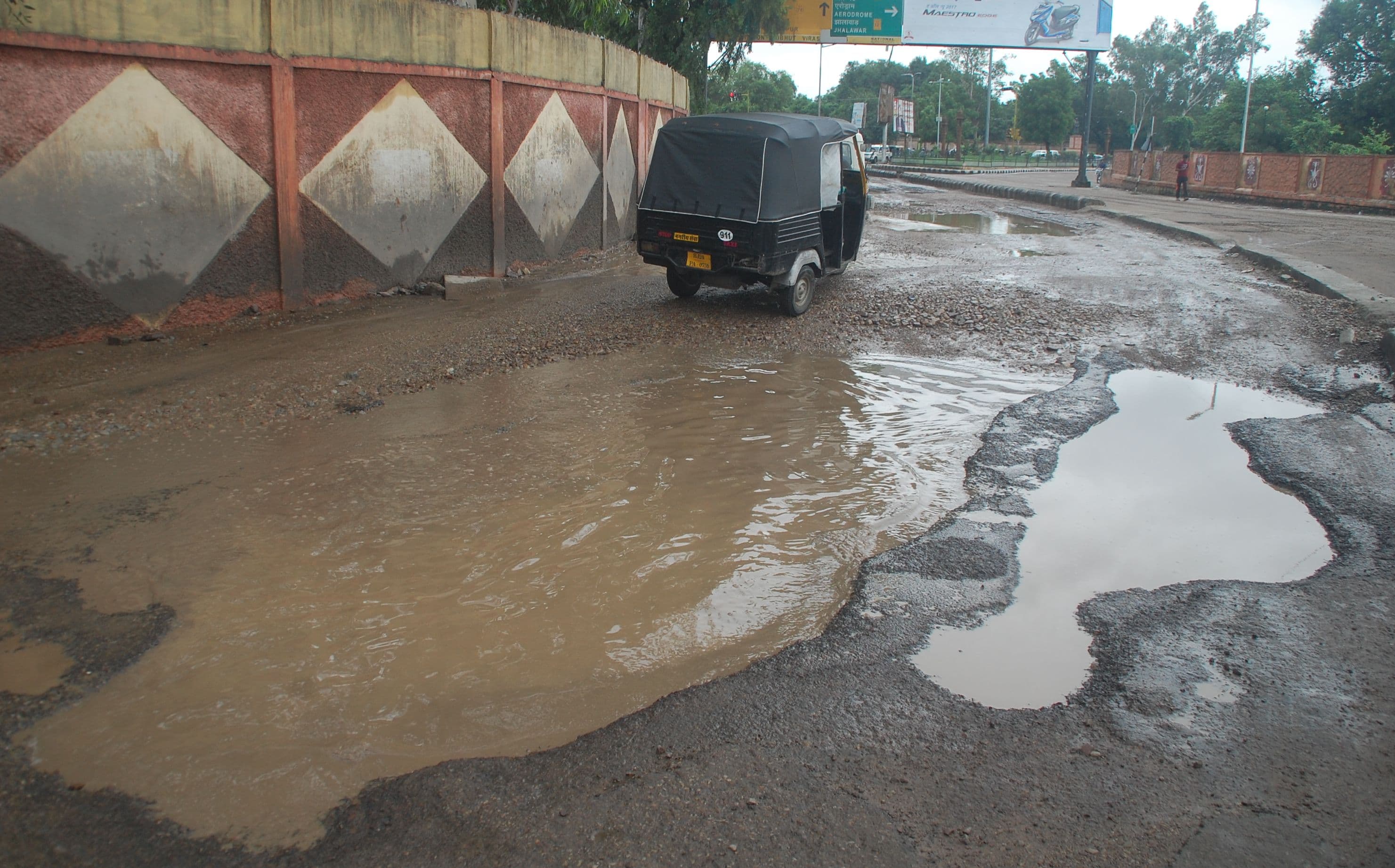 Damaged Road In Kota