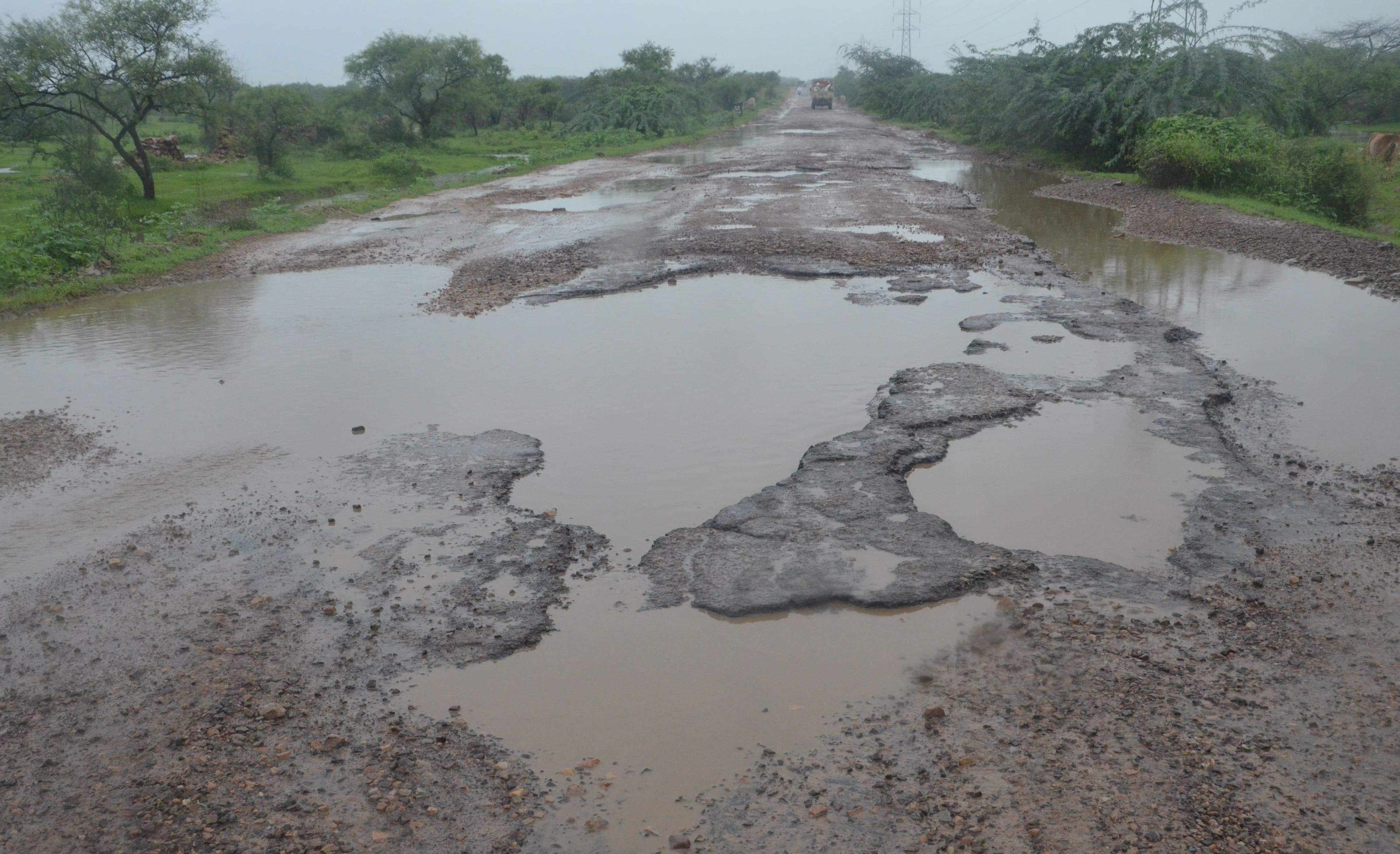 Damaged Road In Kota