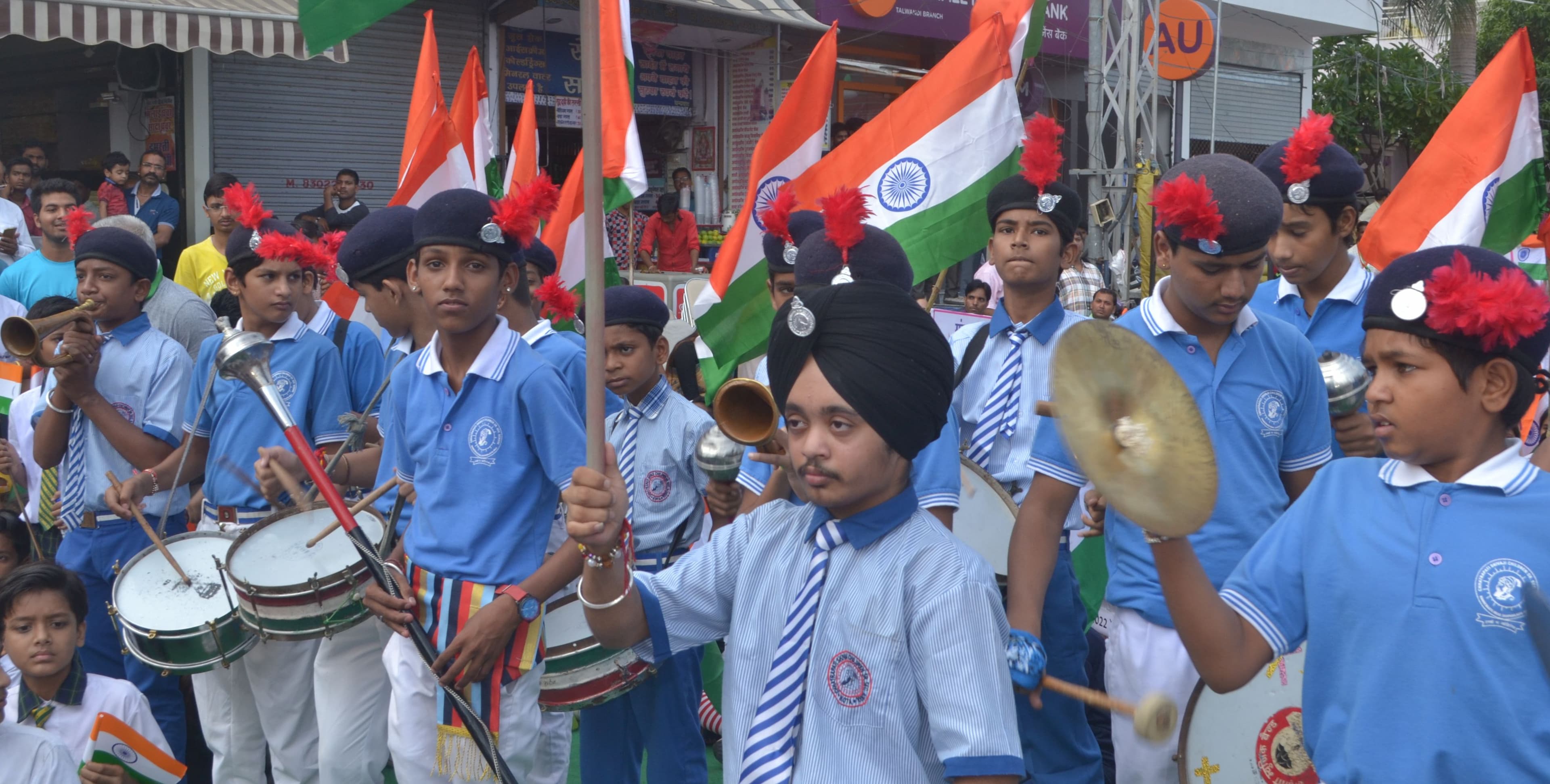 Indian flag waved in Kota