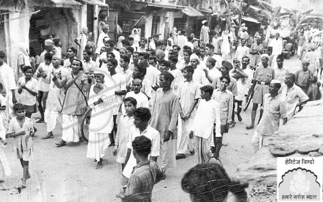 tradition of procession in Kota, Ganesh Darbar in Kota, Ganesh Pandal in Kota, Ganesh Mandal In Kota, Ganesh Chaturthi, Hindu Religious, Indian Festival, Lord Ganesha, Kota Kota News, Kota City, Ganesh Chaturthi in Kota, Rajasthan Patrika, Kota patrika, Patrika News,Ganesh Uthsav, Ganesh Festival, Festival in kota, Anant chaturthi, Patrika News, Kota News, Heritage Window, गणेश चतुर्थी, गणेश उत्सव, गणेश उत्सव, कोटा, कोटा पत्रिका,  गणेश स्थापना, हिन्दू त्योंहार