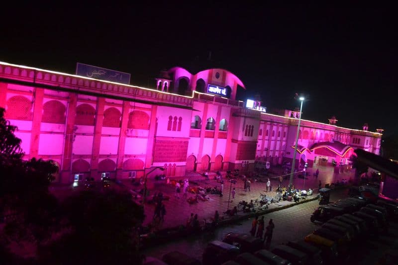 beautiful pics of ajmer railway station lighting