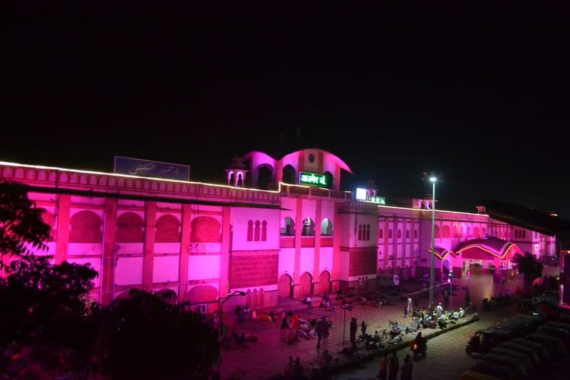 beautiful pics of ajmer railway station lighting