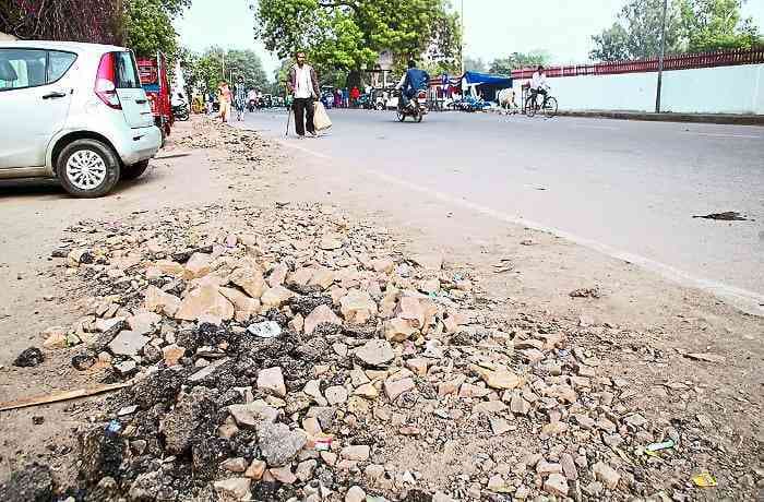 Damaged Road in Kota