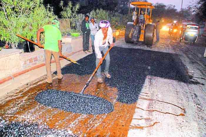 Damaged Road in Kota