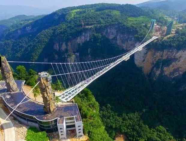 Most Dangerous glass Bridge in China