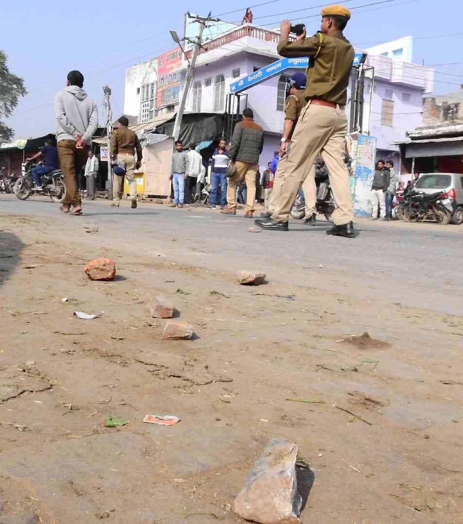 protest in Bundi