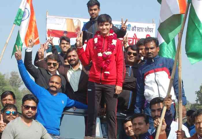 International Boxing Champion Arundhati Chaudhary Welcome in Kota