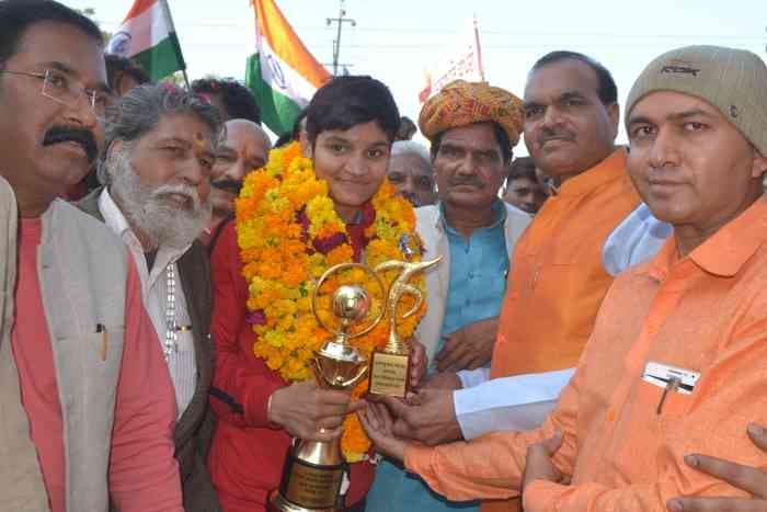 International Boxing Champion Arundhati Chaudhary Welcome in Kota