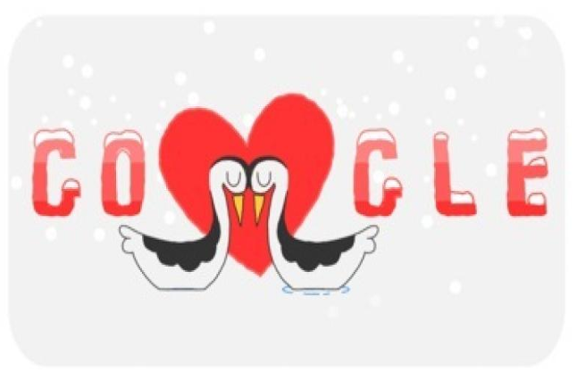 google doodle on valentine day 2018