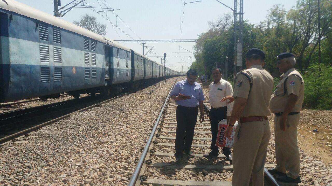 TRAIN DERAILED NEAR ALWAR JUNCTION