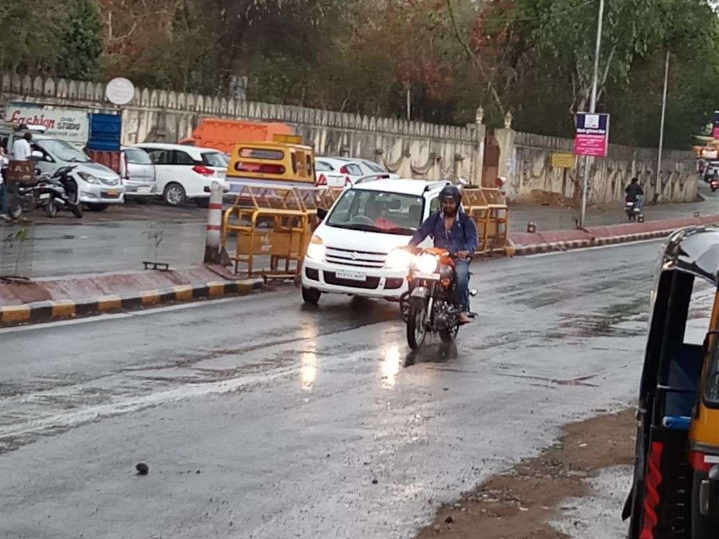 rain in udaipur