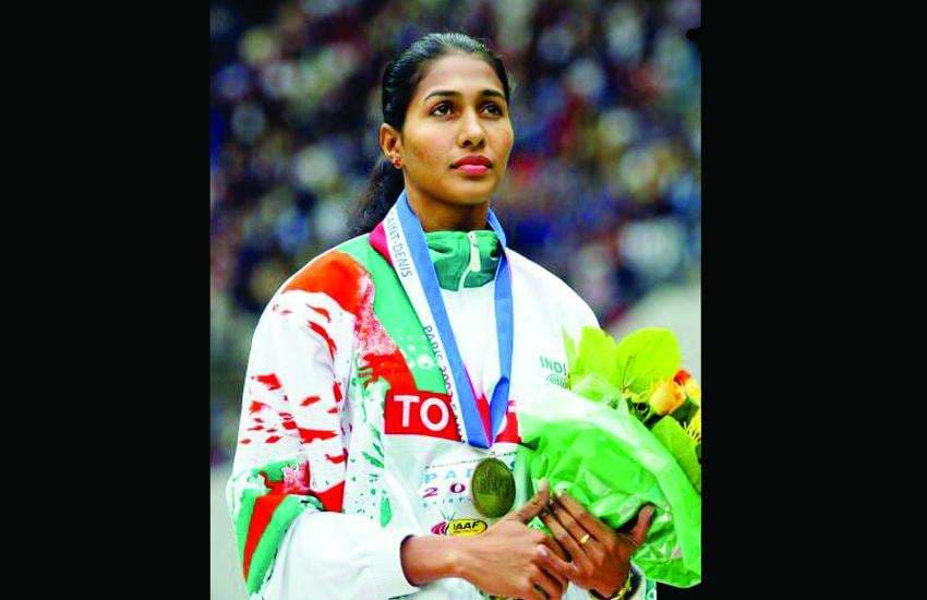 anju bobby george first athletics medal winner