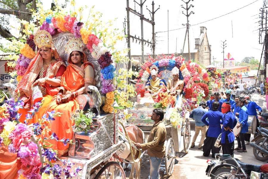 Panchkalyanak Mahotsav Digambar Jain mandir Satna