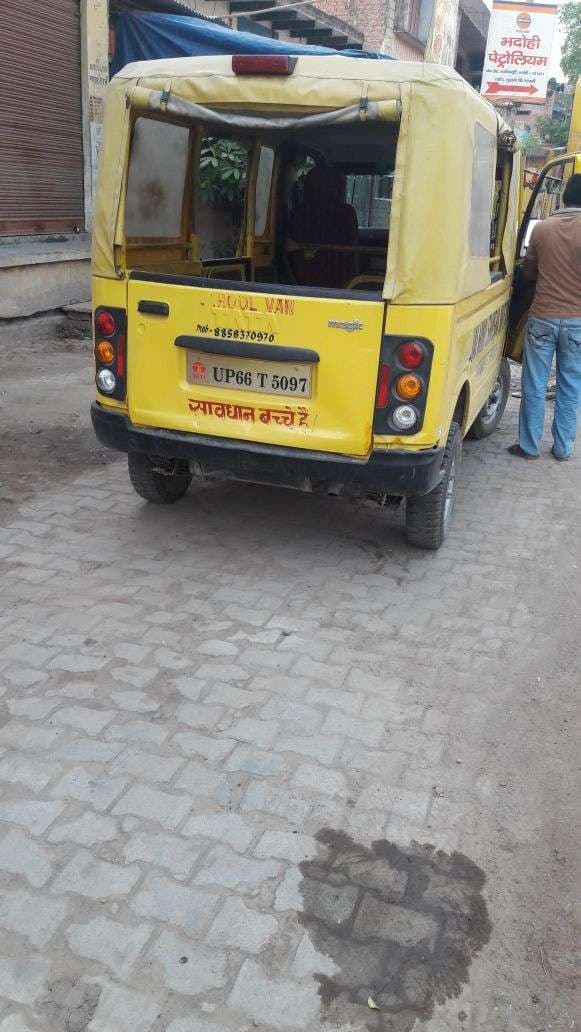 School children going school in this condition pictures