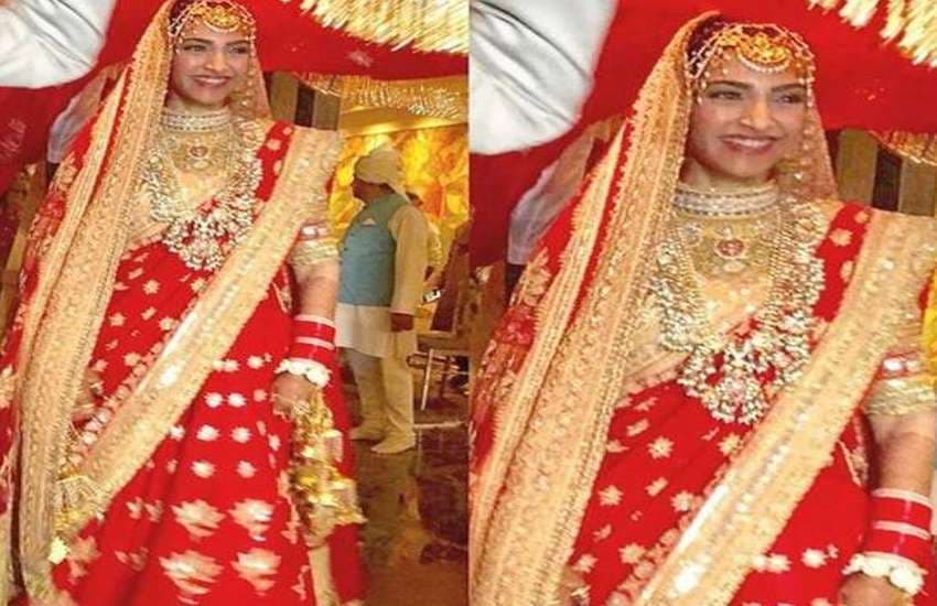 sonam kapoor wedding dress 