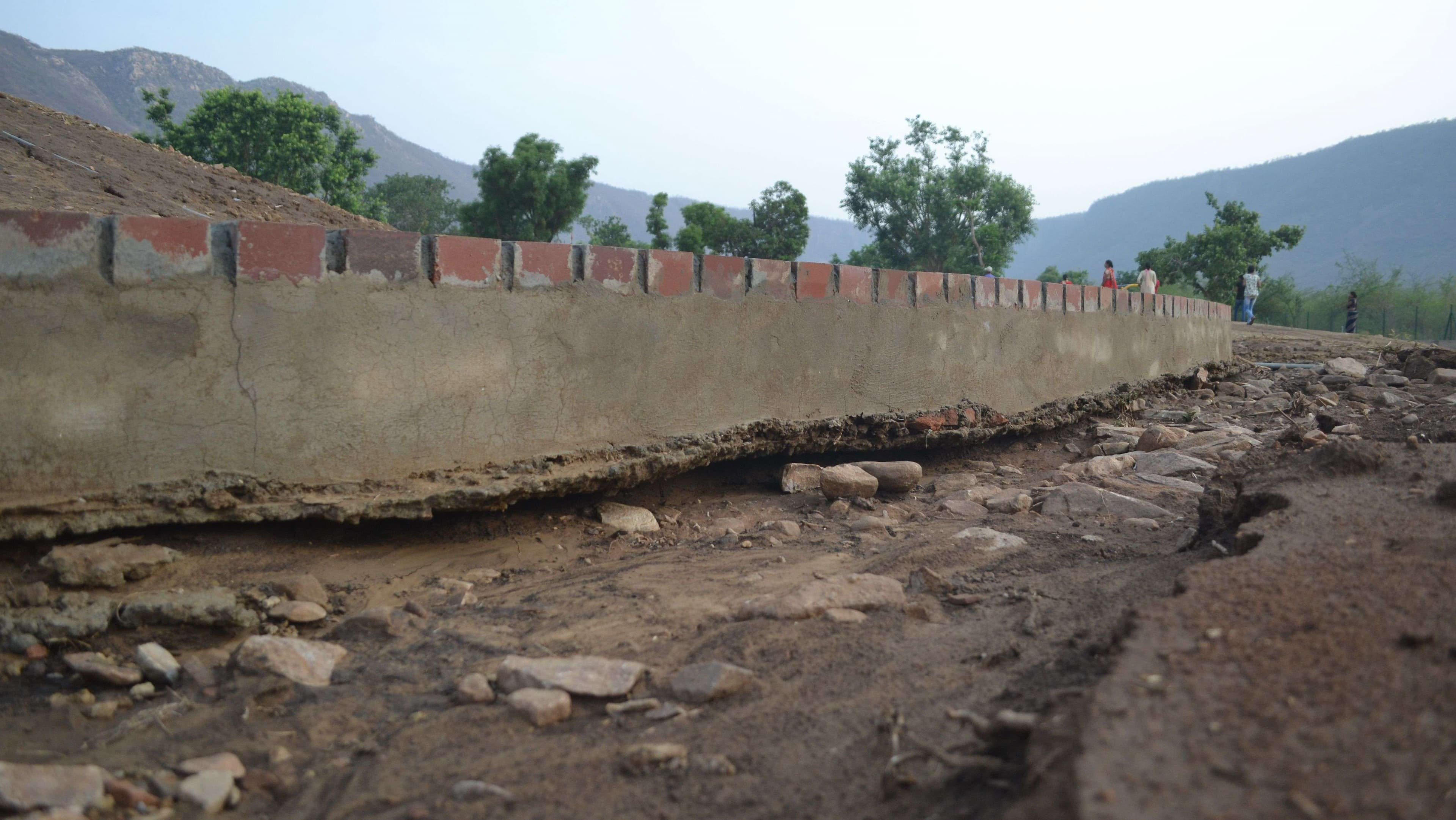 Alwar biodiversity park's condition after heavy rain in alwar