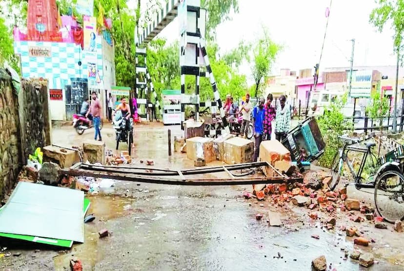 Loss from rain and storm in alwar