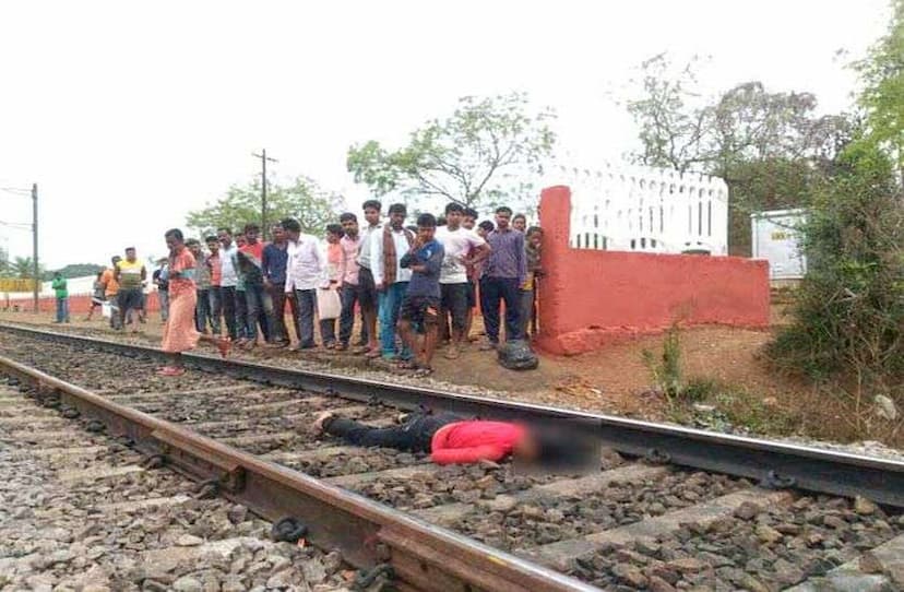Lady accident from train while crossing railway track in alwar