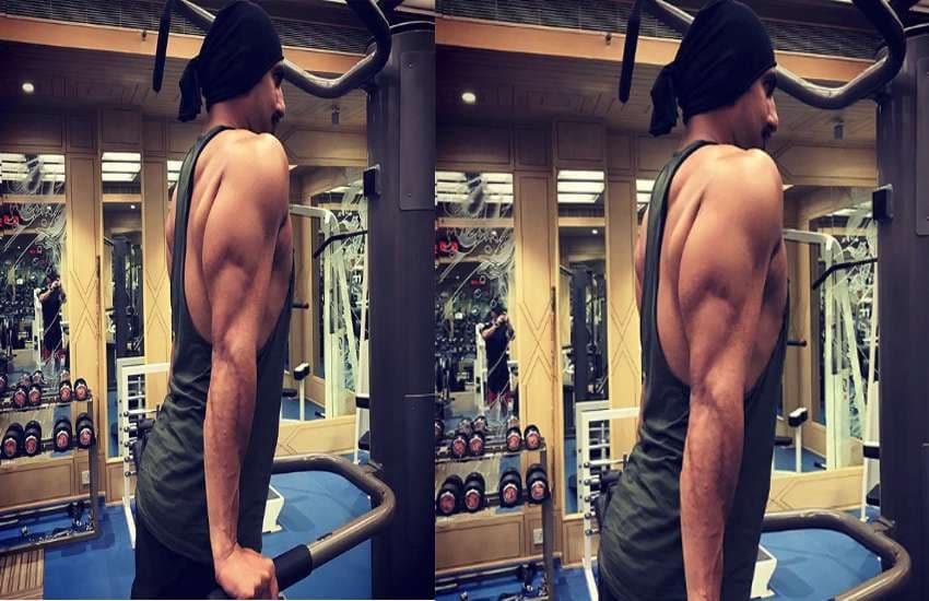 ranveer singh gym photo viral