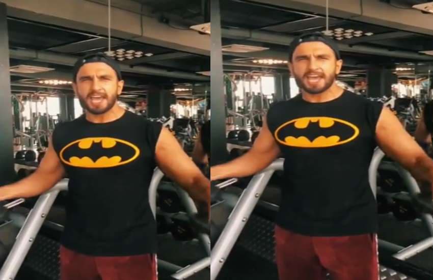 ranveer singh gym photo 