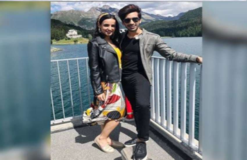 sanaya irani and mohit sehgal in switzerland for holiday share pics