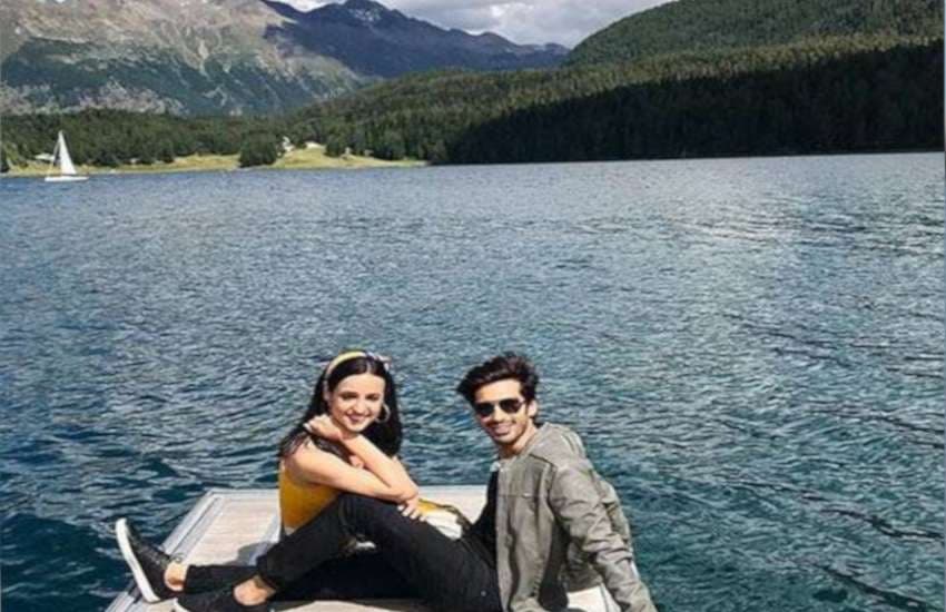 sanaya irani and mohit sehgal in switzerland for holiday share pics