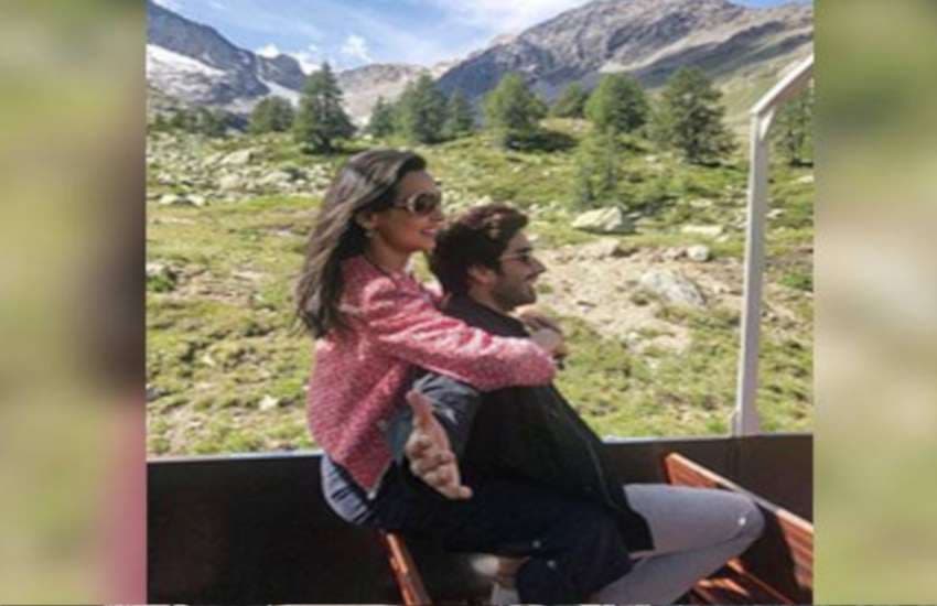 sanaya irani and mohit sehgal in switzerland for holiday share pics