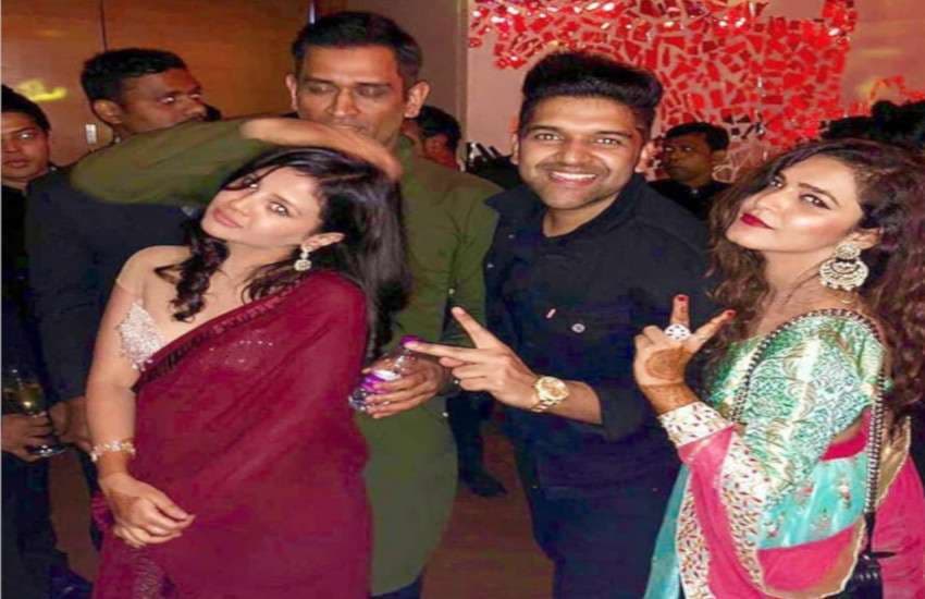 dhoni and wife sakshi attand poorna patels sangeet ceremony