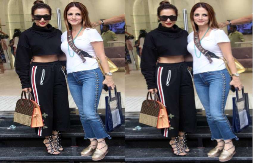 Malaika Arora and sussanne khan spotted in mumbai