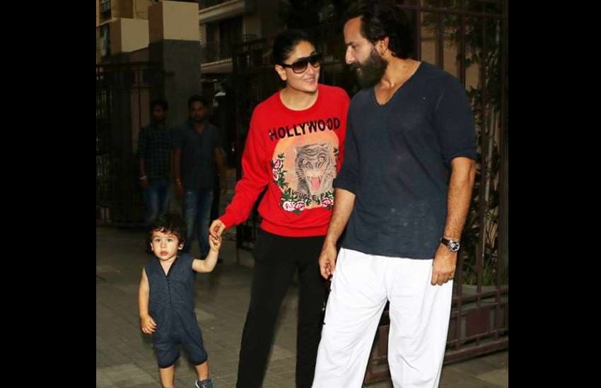 taimur ali khan with kareena and saif latest photos