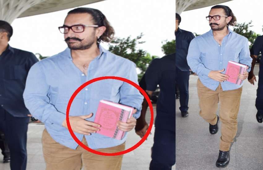 aamir khan reading book of mahabharat photos viral