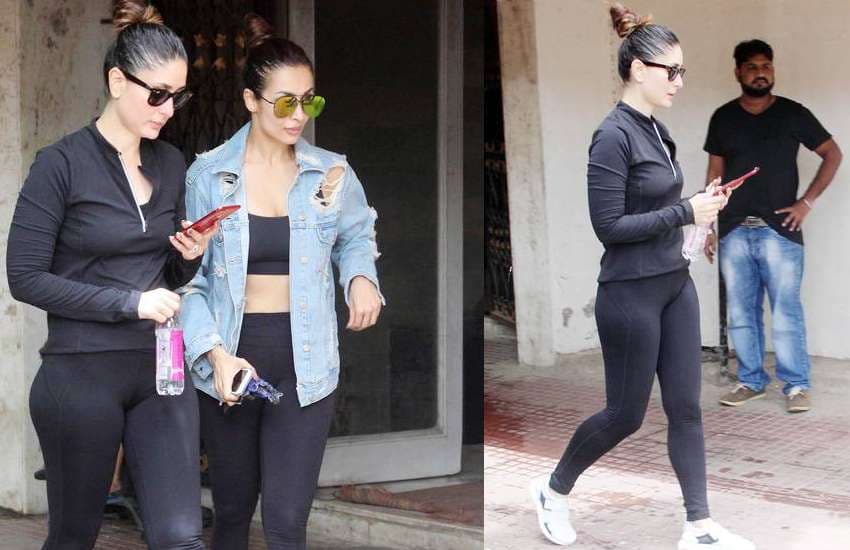 kareena kapoor and malaika arora latest gym photos