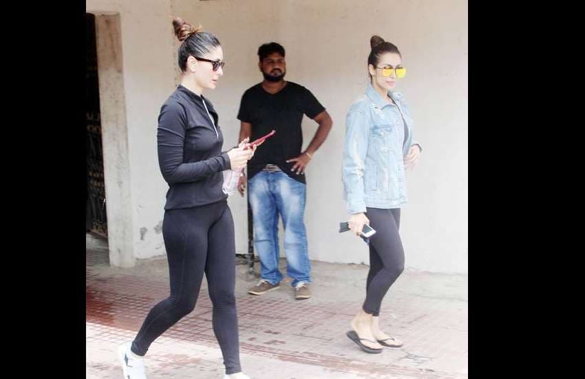 kareena kapoor and malaika arora latest gym photos