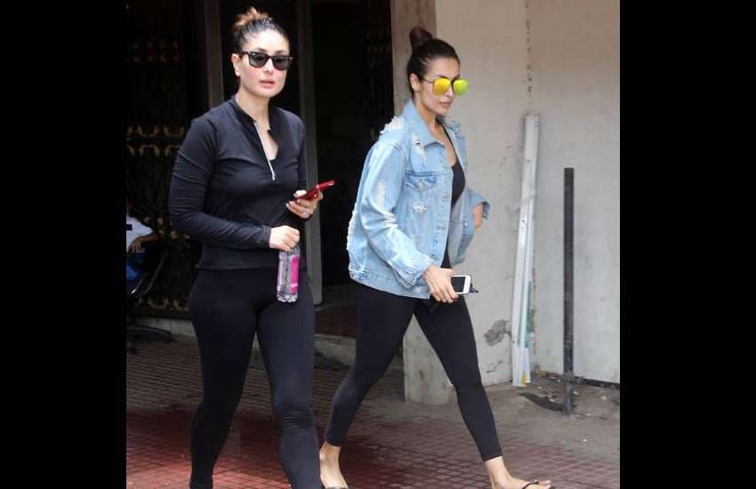 kareena kapoor and malaika arora latest gym photos