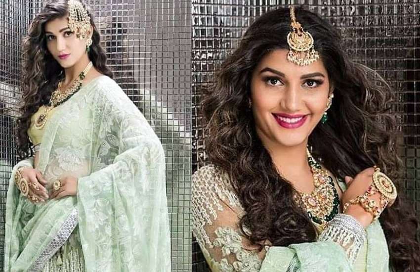 dancer sapna chaudhary latest bridal photoshoot photos viral