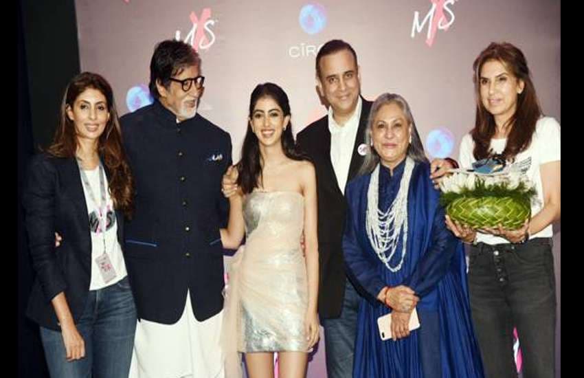 shweta bachchan new fashion brand store launch bachchan family photos