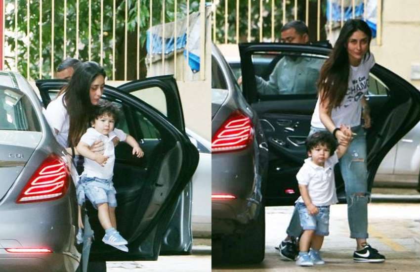 kareena kapoor and taimur ali khan latest photo in same clothes