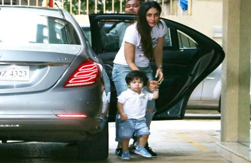 kareena kapoor and taimur ali khan latest photo in same clothes