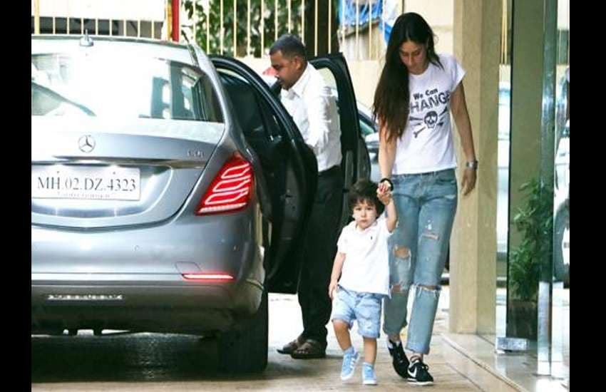 kareena kapoor and taimur ali khan latest photo in same clothes