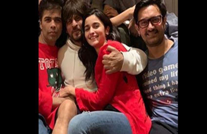 karan johar upload photo aamir shahrukh ranveer deepika alia ranbir