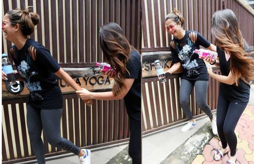 kareena kapoor and amrita arora laughing out loud latest photos