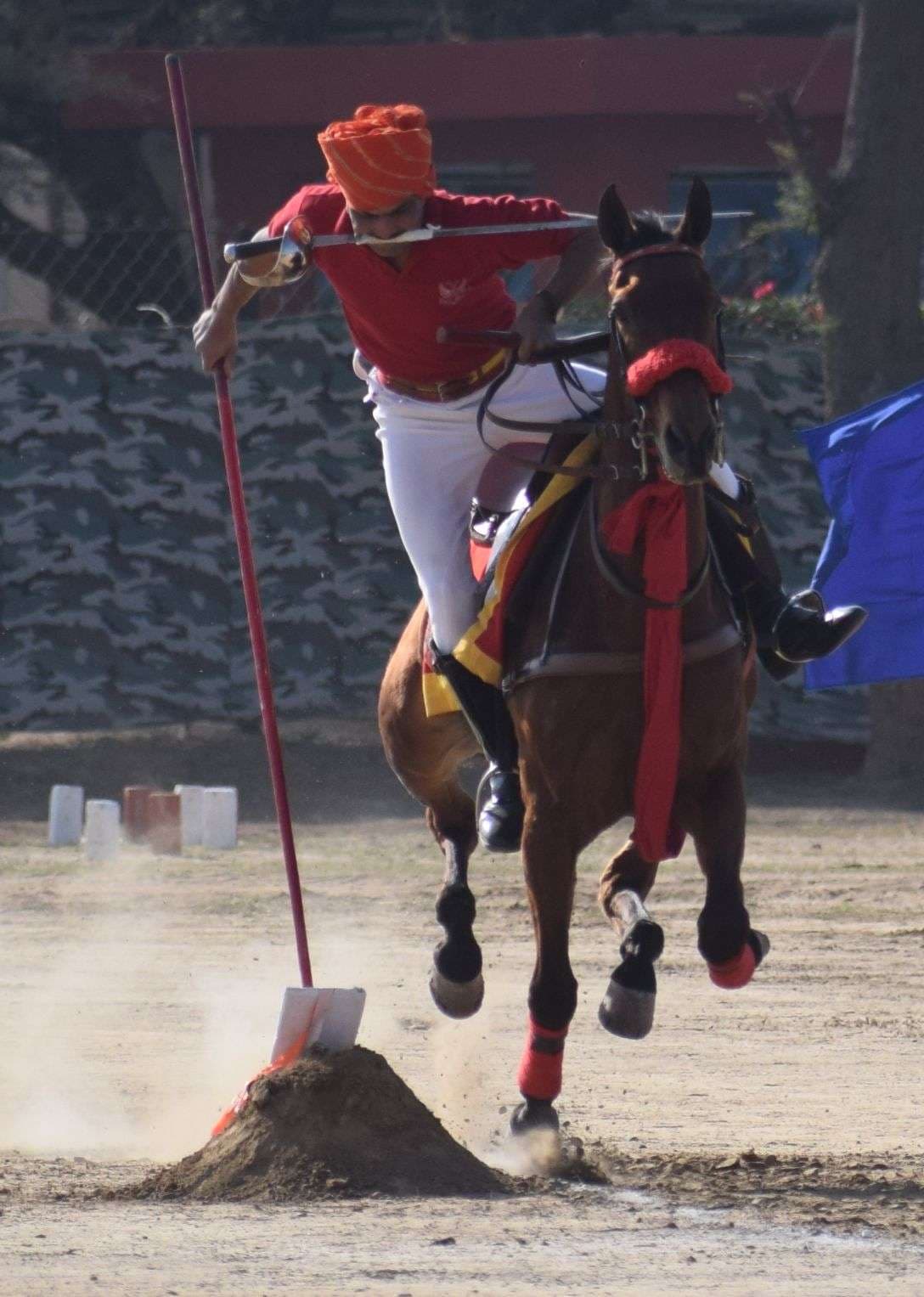 Indian Army Horse Riders Best Stunt In Alwar