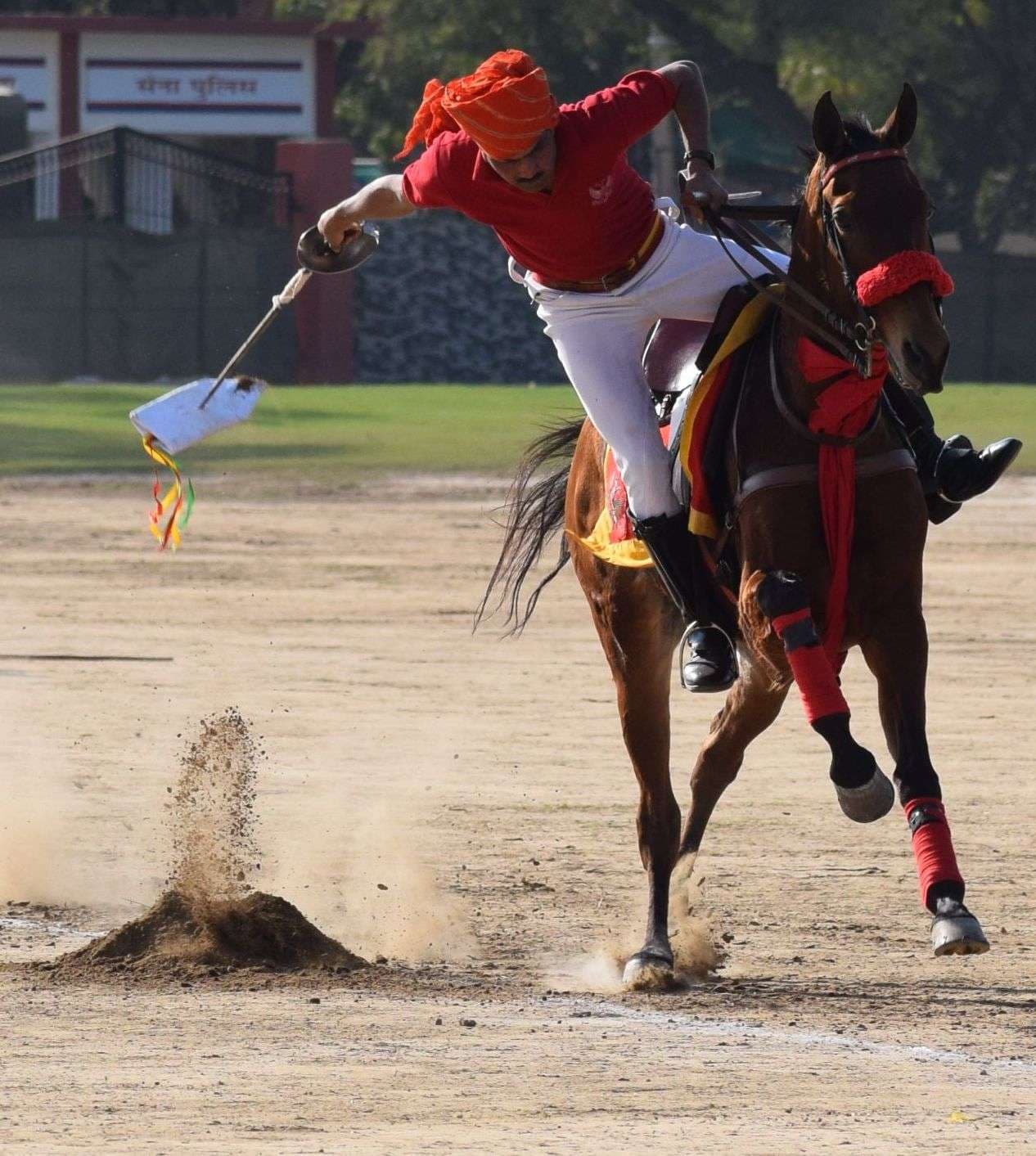 Indian Army Horse Riders Best Stunt In Alwar