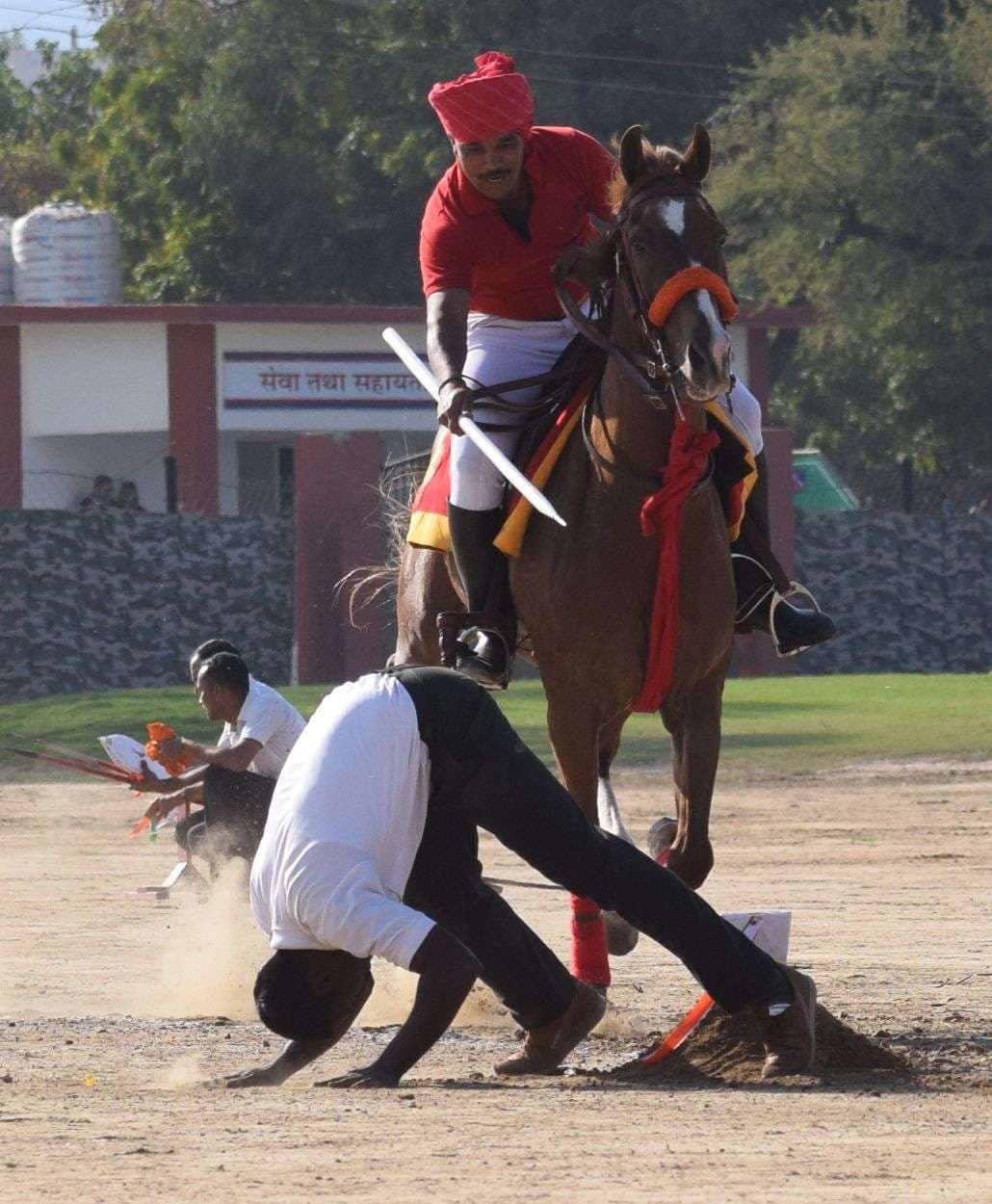 Indian Army Horse Riders Best Stunt In Alwar