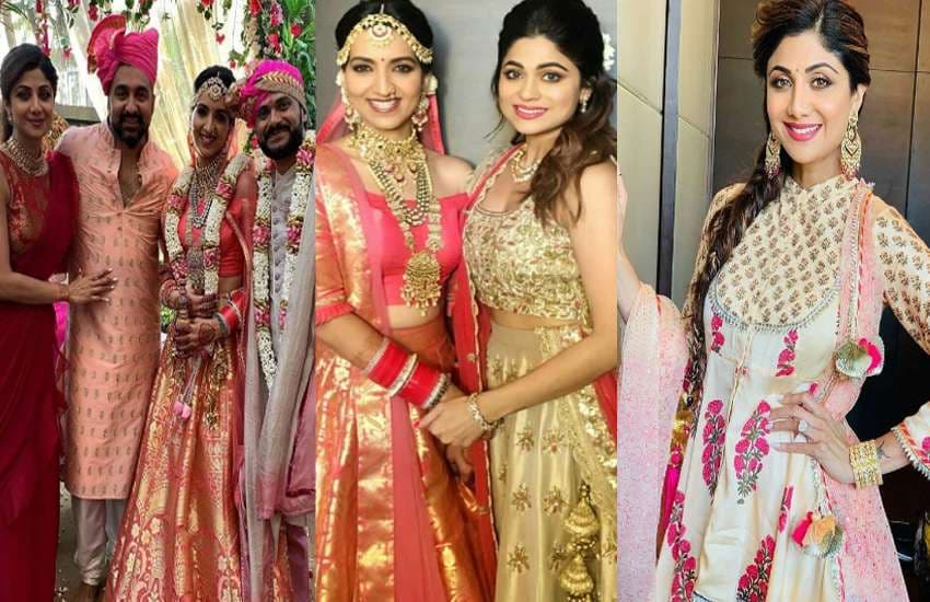 shilpa shetty sister in law wedding photos